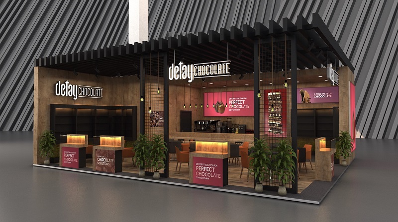 巧克力貿(mào)易展展臺(tái)，展臺(tái)設(shè)計(jì)，展臺(tái)類型